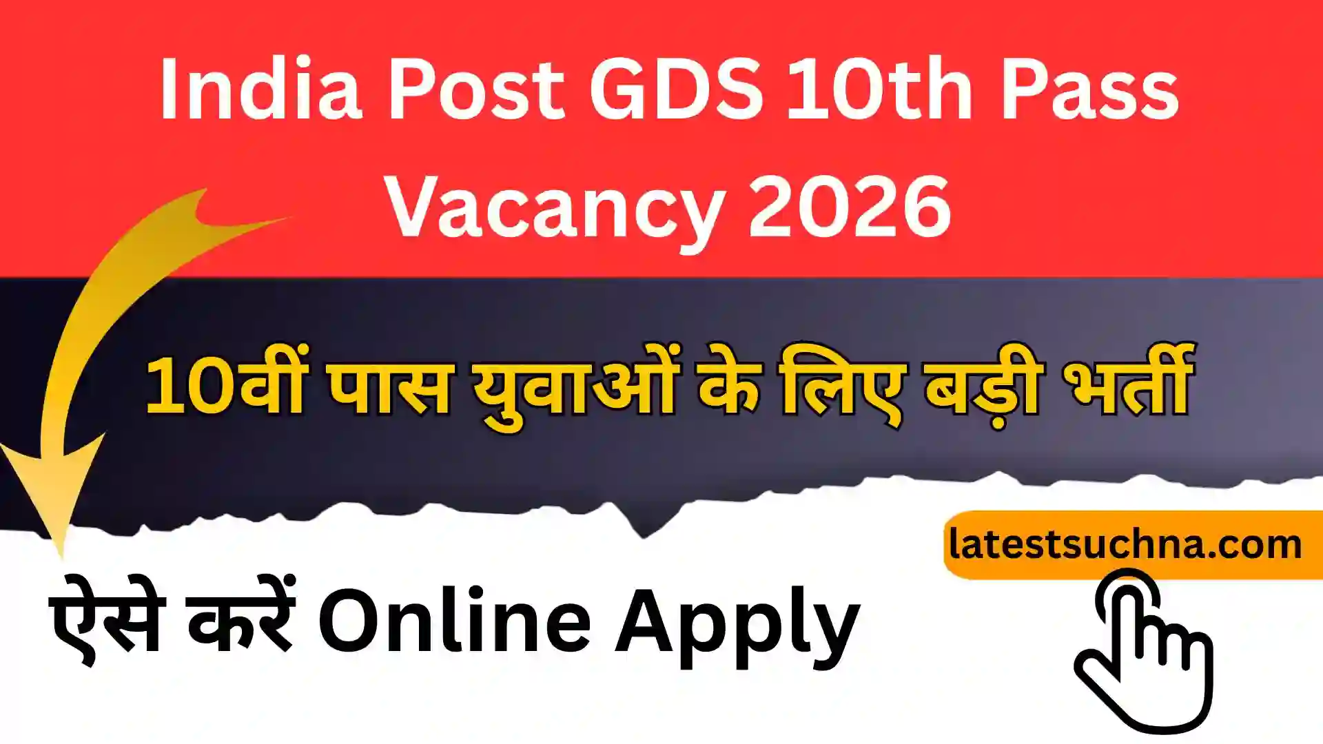 India Post GDS 10th Pass Vacancy 2026: 10वीं पास युवाओं के लिए बड़ी भर्ती, ऐसे करें Online Apply